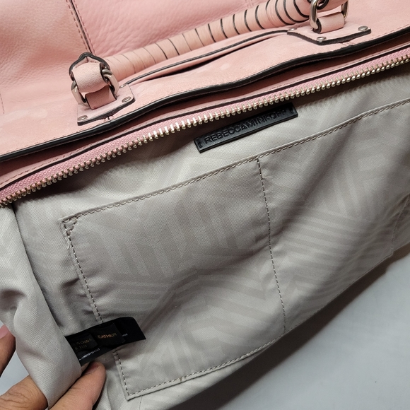 Rebecca Minkoff Medium Bree Leather Satchel Pink - Picture 13 of 16